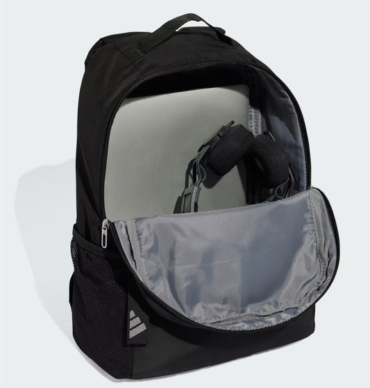 Mochila Adidas Negra logo frontal 2025