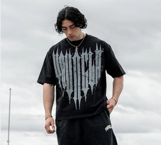 YOUNGLA 4156 - Revenge Tees Negro Lavado