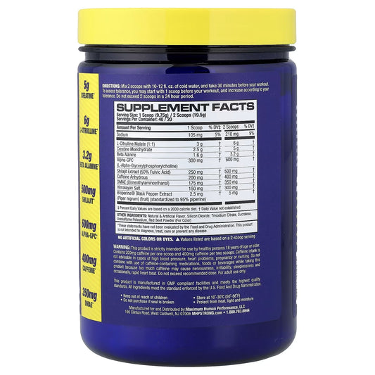 STRONG AF PREWORKOUT 40 SERB