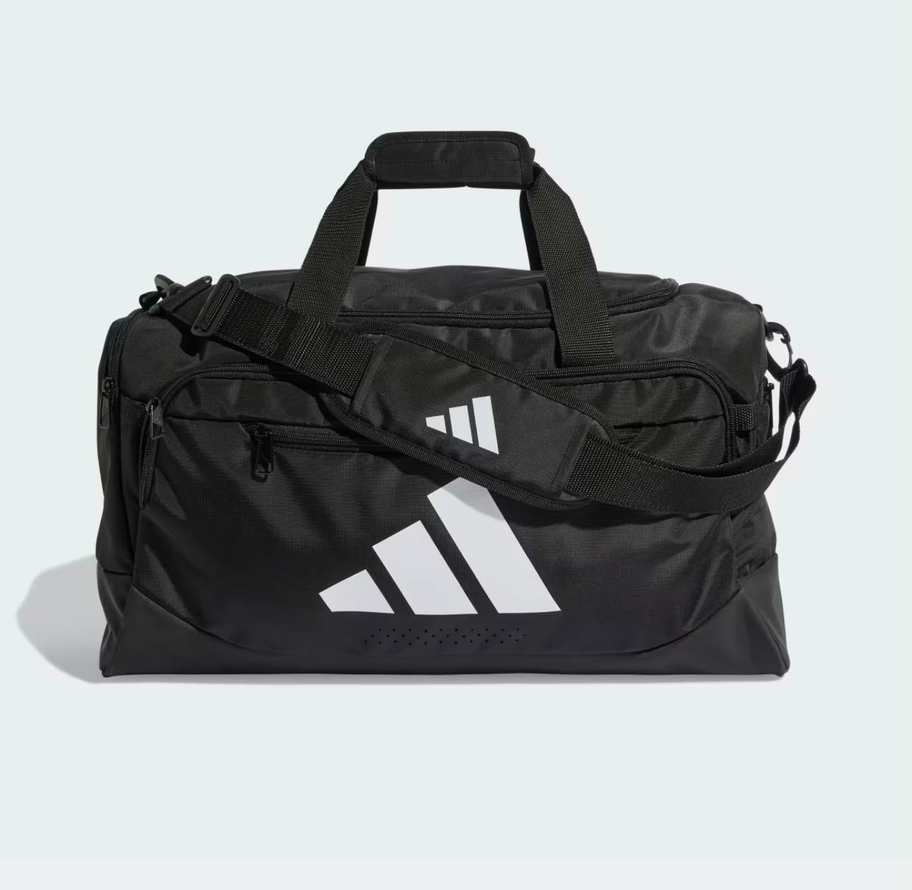 Maleta Adidas Defender Pequeña Café con negro-blanco