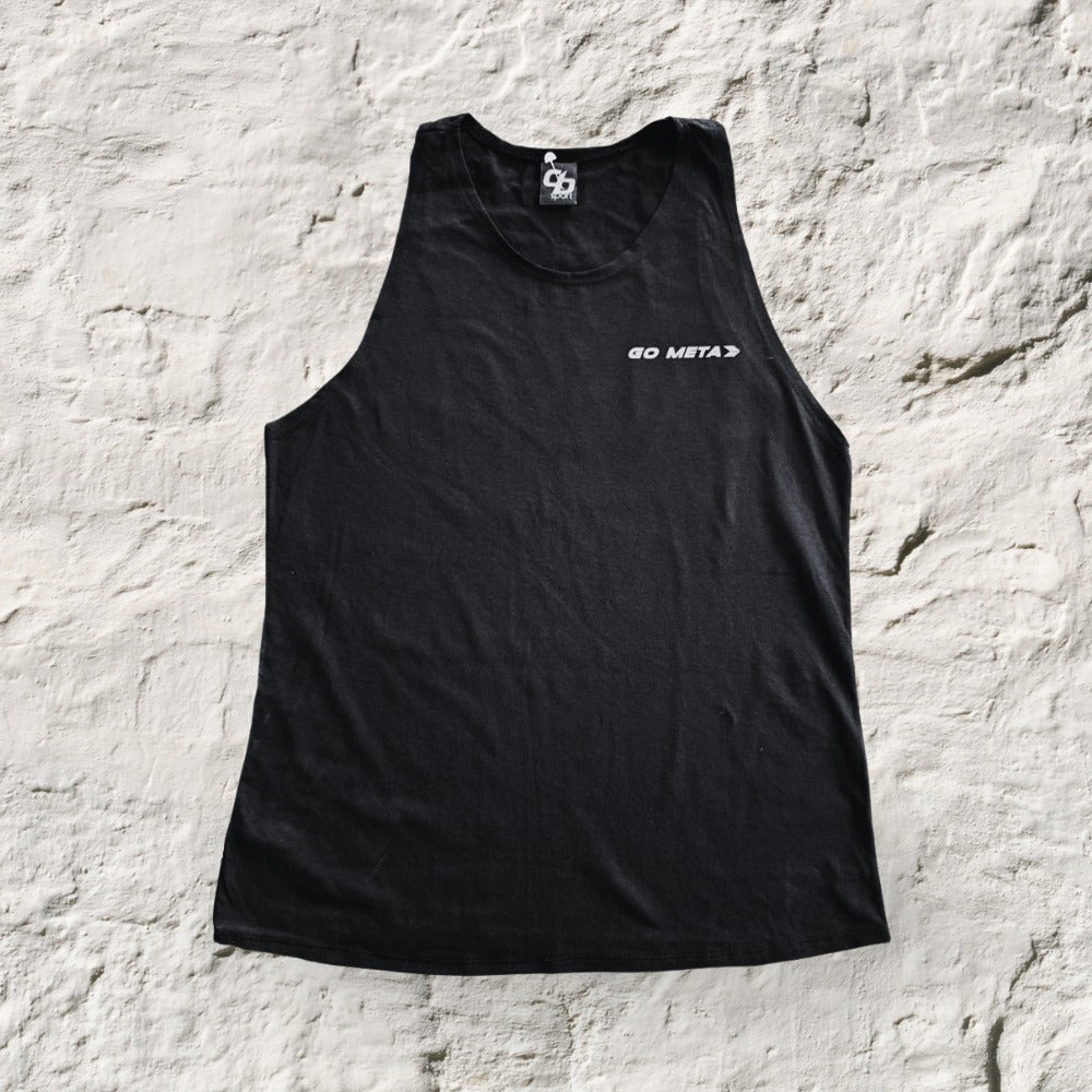 Playera Sin Mangas Negra #Gostronger