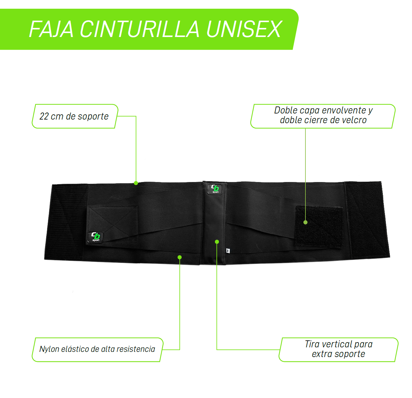 Faja Cinturilla Unisex