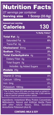 Clear Protein Finaflex