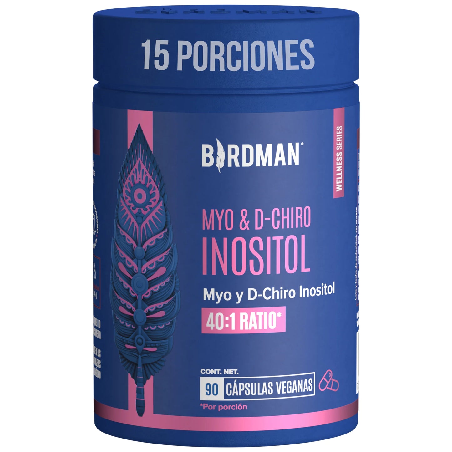 Myo & D-Chiro Inositol Birdman- 90 Cápsulas - 15 Porciones