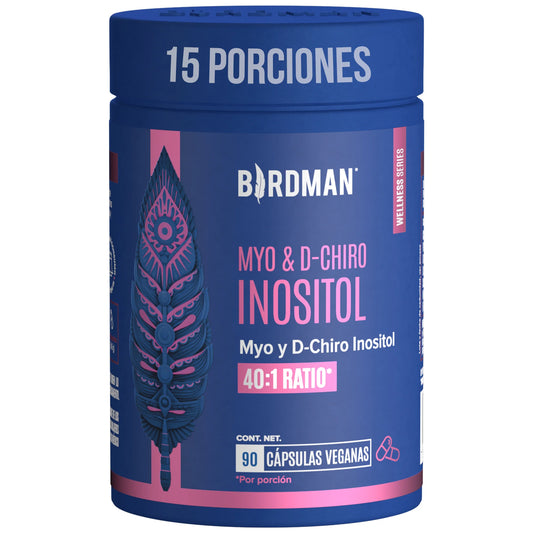 Myo & D-Chiro Inositol Birdman- 90 Cápsulas - 15 Porciones