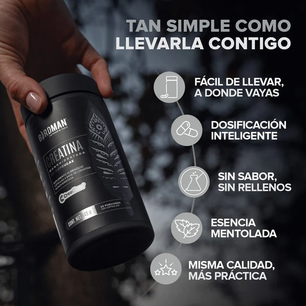 Creatina Birdman en capsulas 125 caps