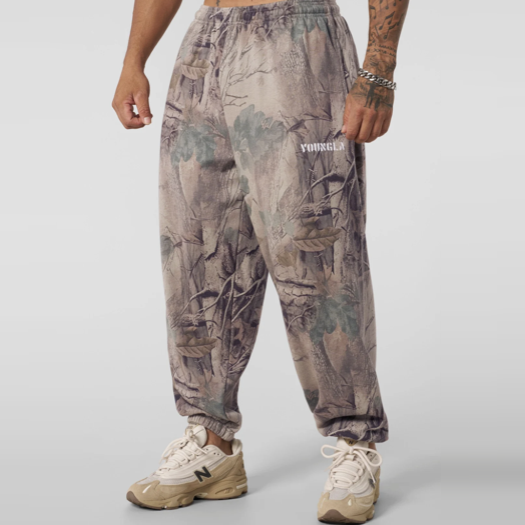 YOUNGLA 2063 Tree Camo Jogger Camuflaje Beige