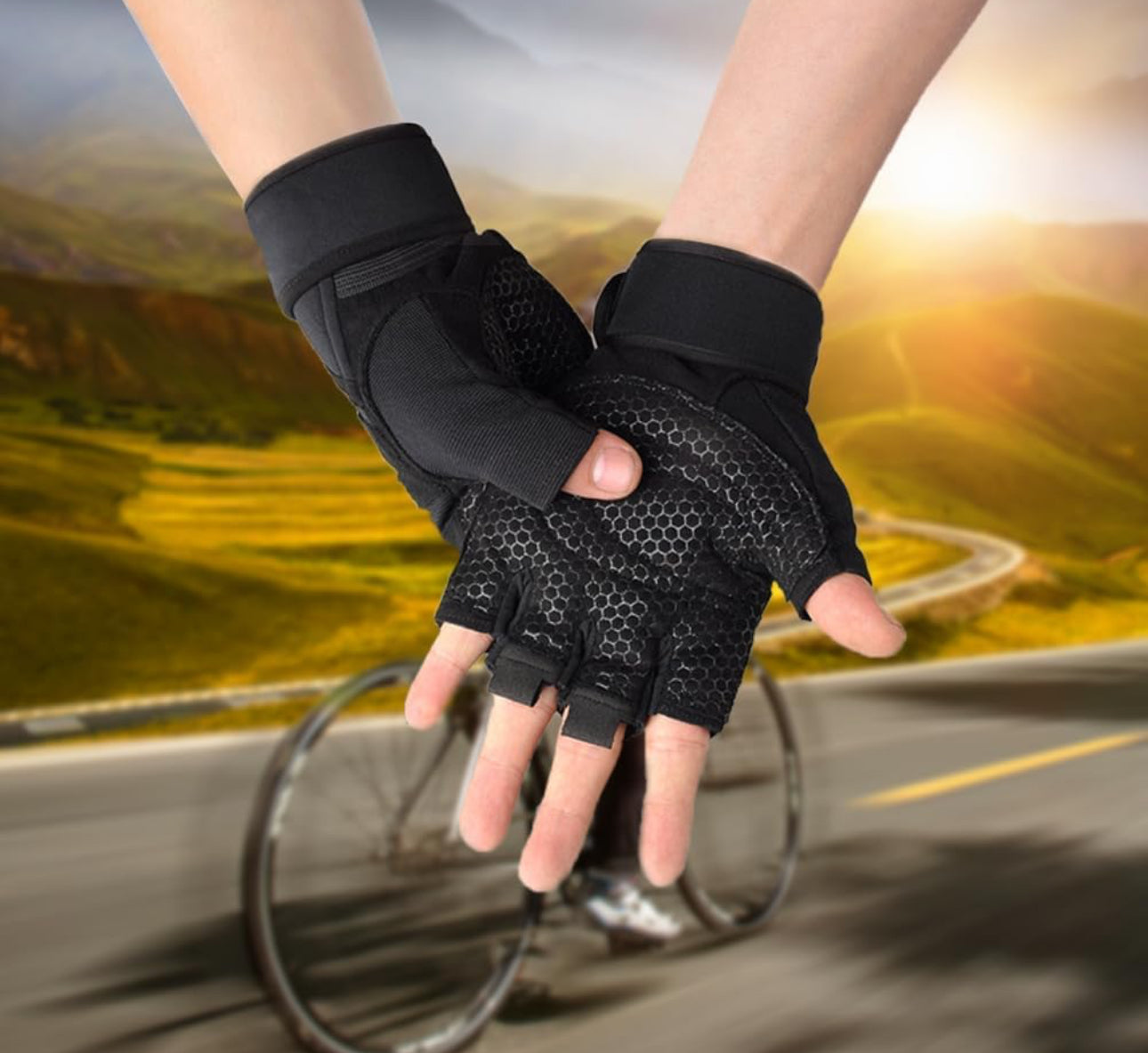 Guantes con muñequera larga