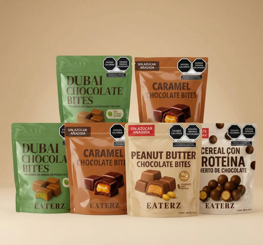 Eaterz chocolate sin azúcar alto en proteína