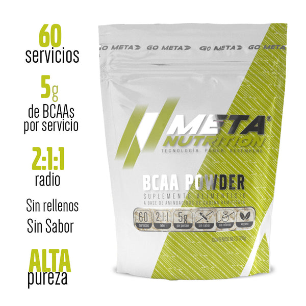 BCAA Powder, Meta Nutrition.