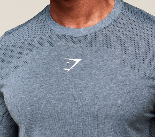 GS Lightweight Seamless playera ligera azul.