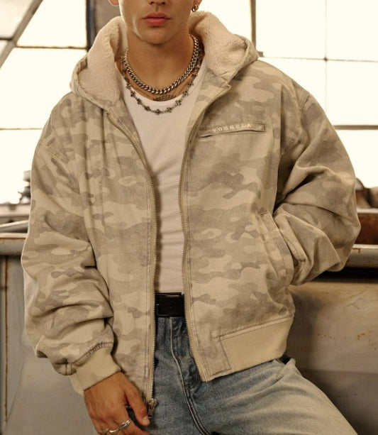 SUDADERA YOUNGLA 5014 - Camo Bronco Jackets CAMUFLAJE BEIGE CLARA