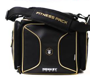 MALETA FITNESS PACK 2.0 NEGRA CON DORADO