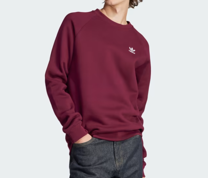 Sudadera Adidas color vino
