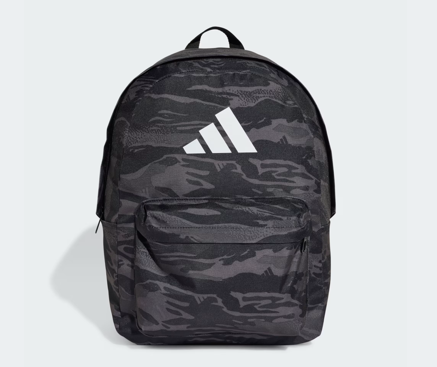 Mochila Adidas Negra Camuflaje con logo blanco
