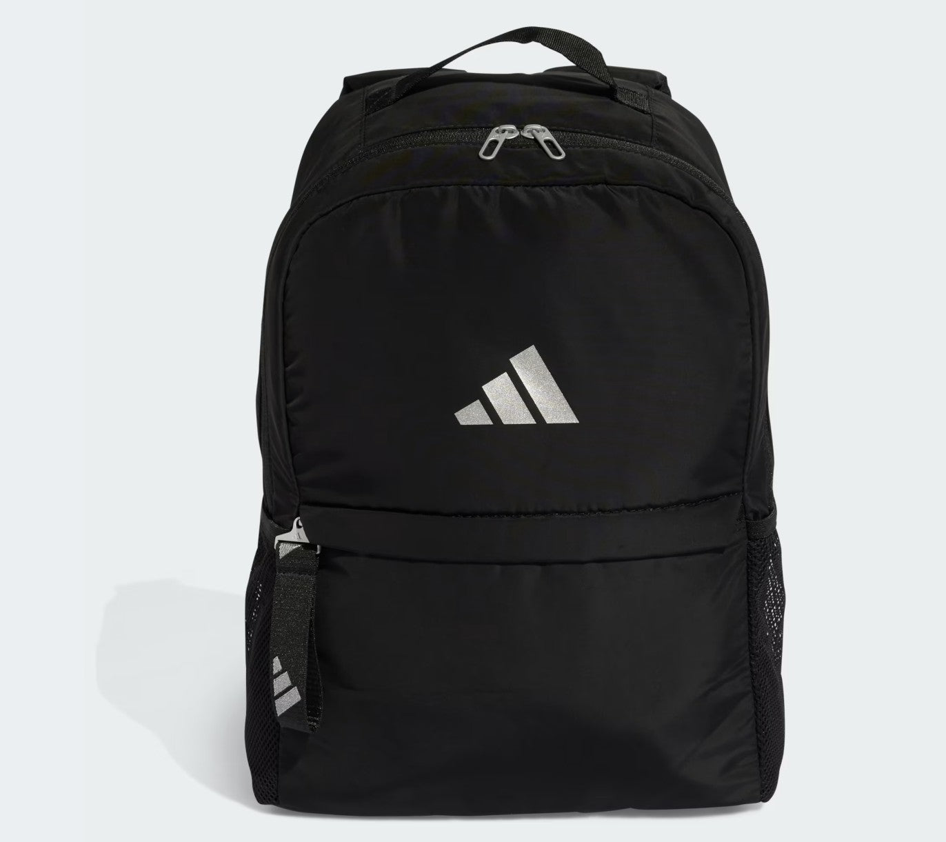 Mochila Adidas Negra logo  frontal 2025