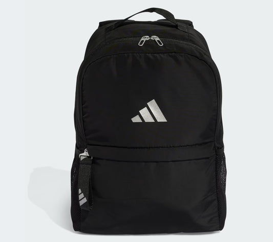 Mochila Adidas Negra logo  frontal 2025