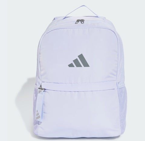Mochila Adidas morada logo frontal