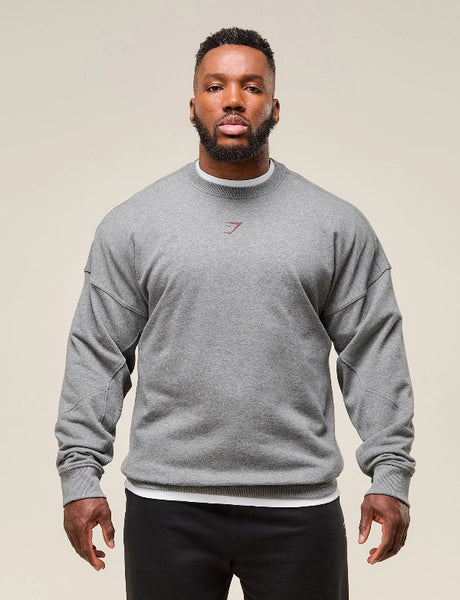 GS Sudadera Power Crew Gris