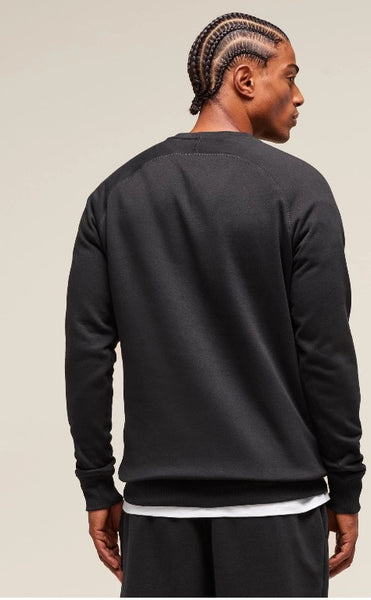 GS Sudadera negra cuello redondo