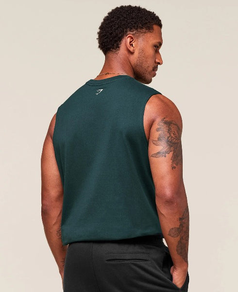 GS Playera verde sin mangas