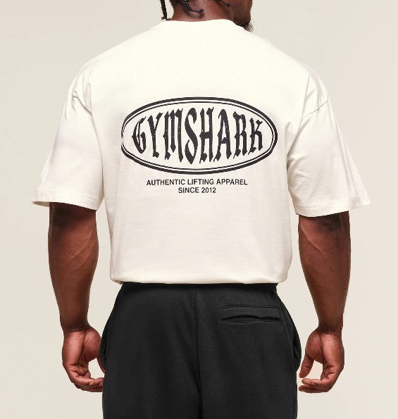 GS Playera Beige logo ovalado