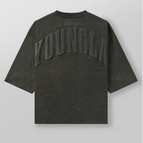 YOUNGLA 4138 - Foundation Cropped Tees VERDE QUEMADO