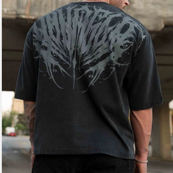 YOUNGLA 4185 - Chaos Tees Negro lavado