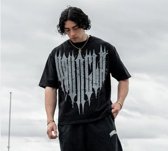 YOUNGLA 4156 - Revenge Tees Negro Lavado