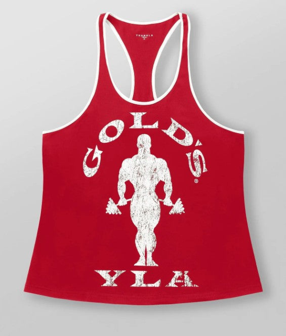 YOUNGLA 3014 - Golds Gym Classic Stringers Rojo con blanco