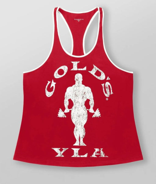 YOUNGLA 3014 - Golds Gym Classic Stringers Rojo con blanco