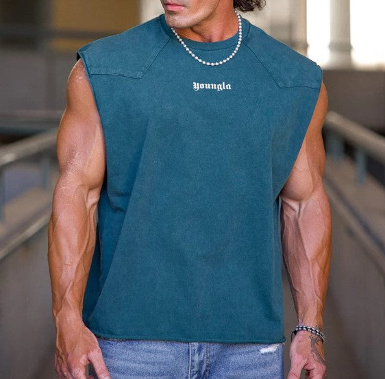 YOUNGLA 3076 - Western Cut-Offs Azul