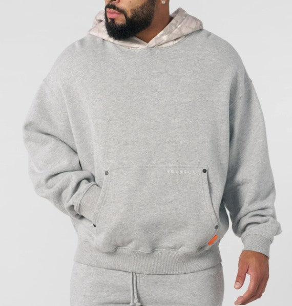 YOUNGLA 5098 - Tree Camo Hoodies Gris y camu