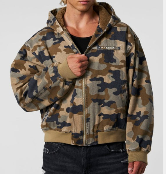 SUDADERA YOUNGLA 5014 - Camo Bronco Jackets CAMUFLAJE OBSCURO