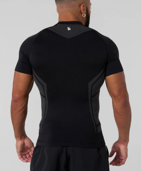 YOUNGLA 4041 - Warrior Compression Tees- NEGRA