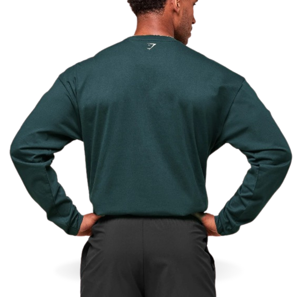 GS Playera verde manga larga