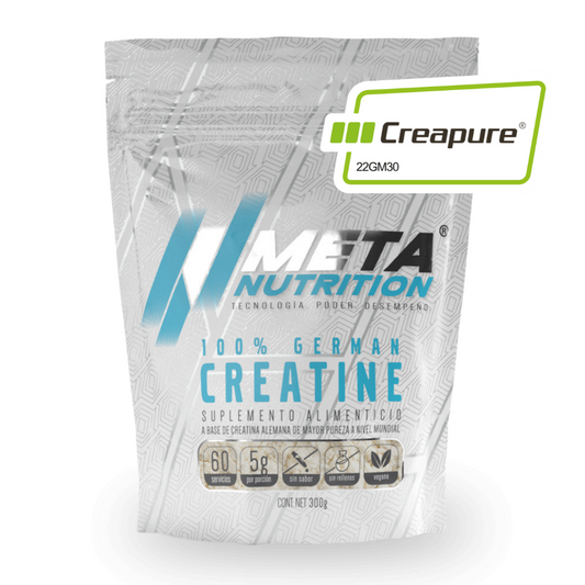 100% German Creatine (Creapure®), Meta Nutrition,  60 servicios