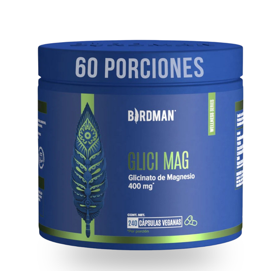 Glicinato de Magnesio Birdman- 240 Cápsulas - 60 porciones