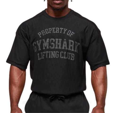 GS Playera Negra Property of Gymshark