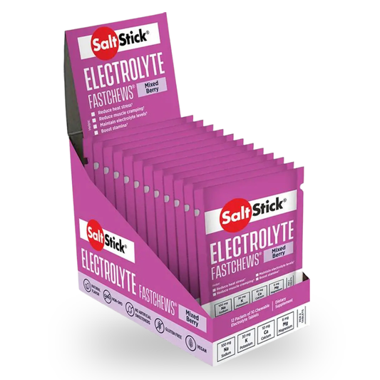 SaltStick FastChews caja con 12 sobres c/10 chews cada uno