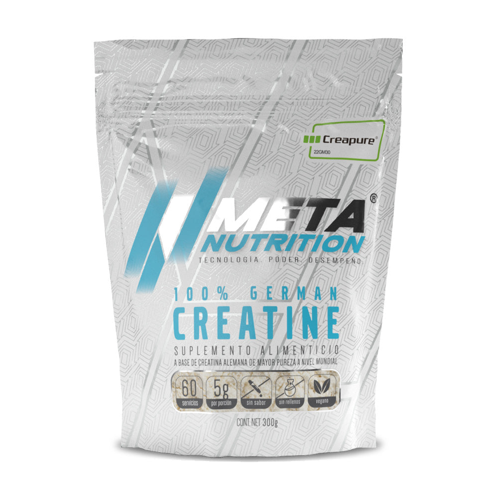 100% German Creatine (Creapure®), Meta Nutrition,  60 servicios