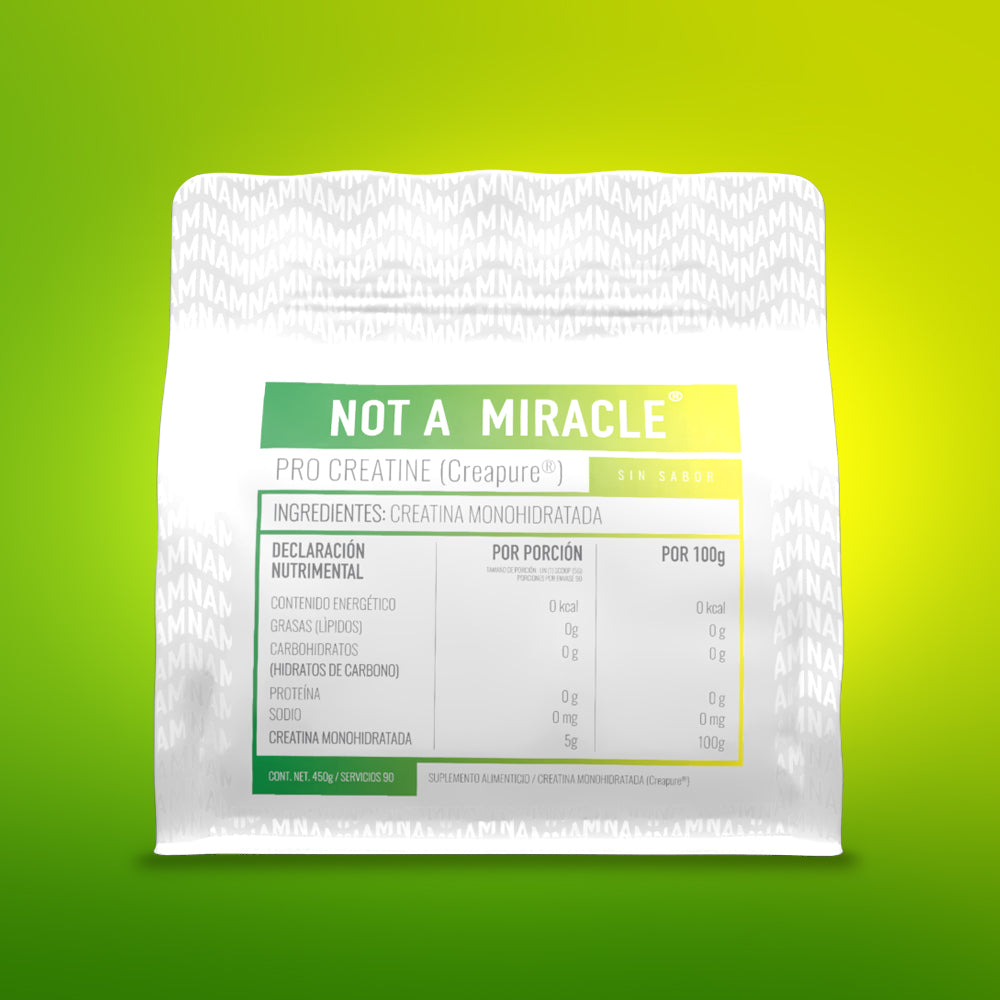NOT A MIRACLE, PRO CREATINE ( CREAPURE) 90 SERVICIOS,