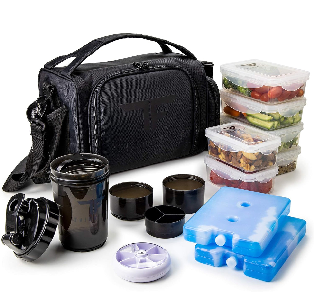 Lonchera Termica ThinkFit para 6 comidas Morada