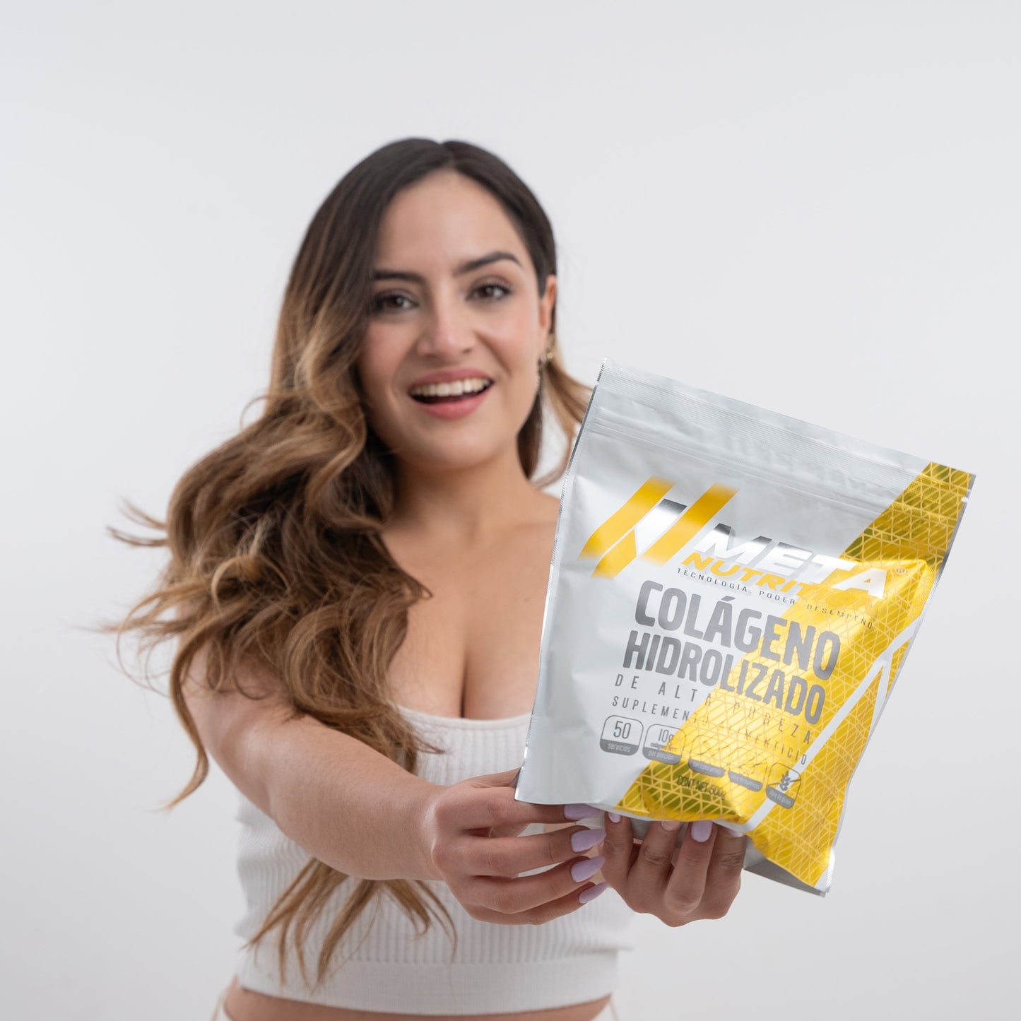 Colágeno Hidrolizado Puro Meta Nutrition. Grass Fed. 500g