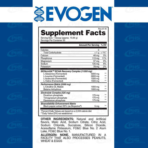 Evogen, Aminoject 30 Serv.