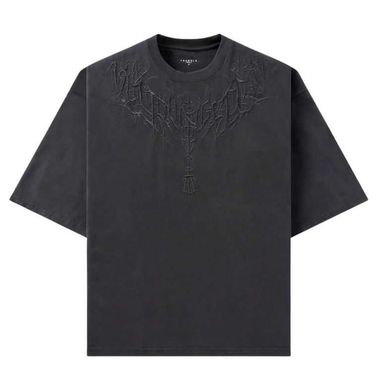 YOUNGLA 4106 - Dark Wave Tees PLAYERA GRIS DARK WAVE