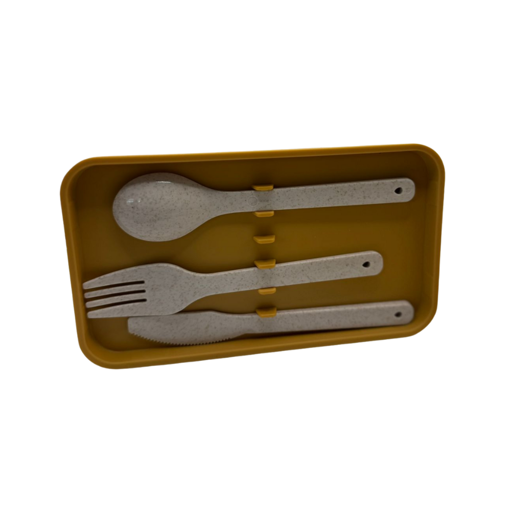 Box Lunch Tuppers Plegables con cubiertos