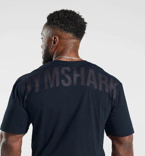 Gymshark Playera Con mangas azul marino -Power T-Shirt