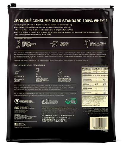 100% Whey Gold standard 6 lb 90 servicios