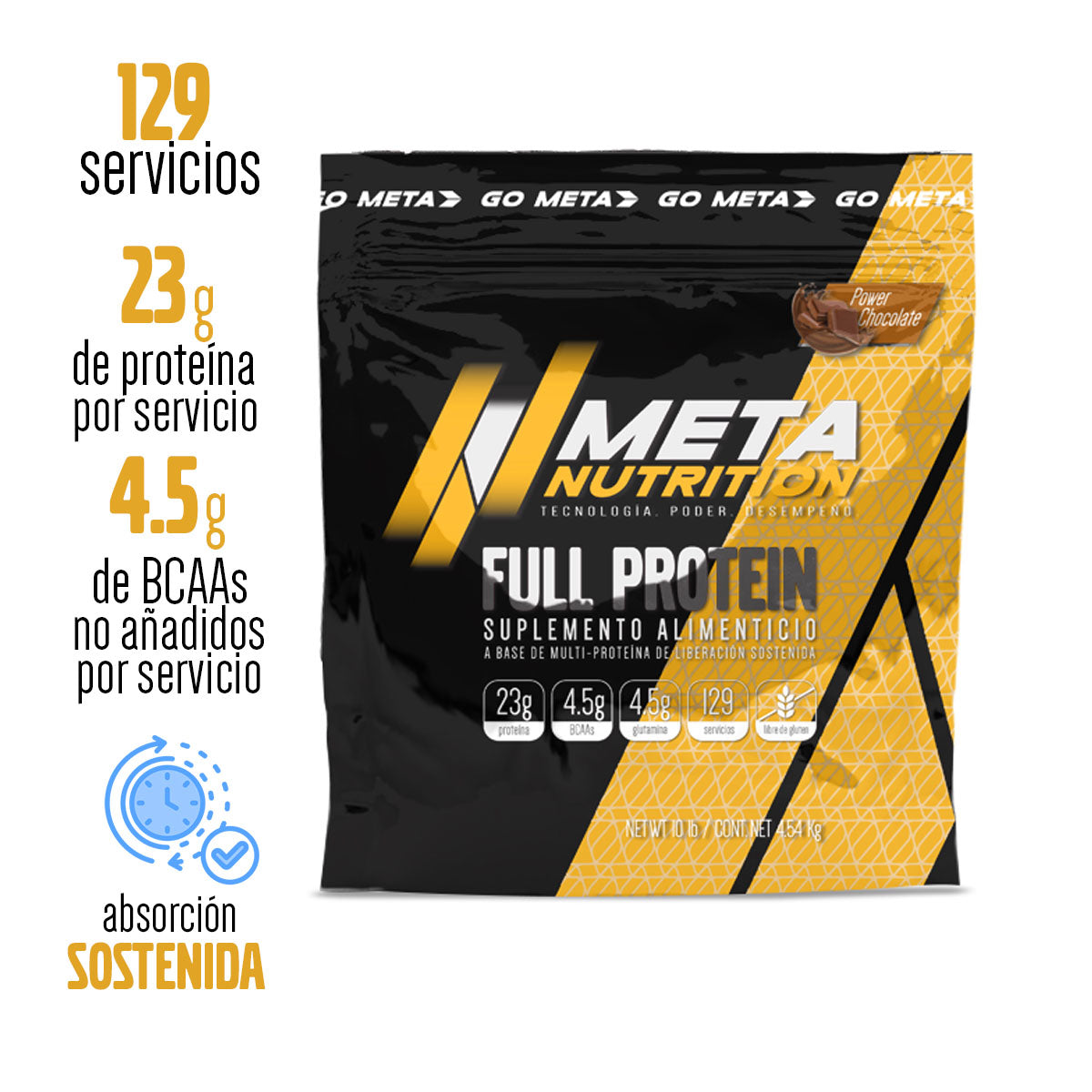 Full Protein Meta Nutrition 10 lb 145 servcios